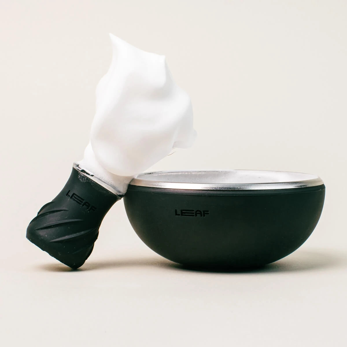 Shaving Brush & Shaving Bowl Set, Black
