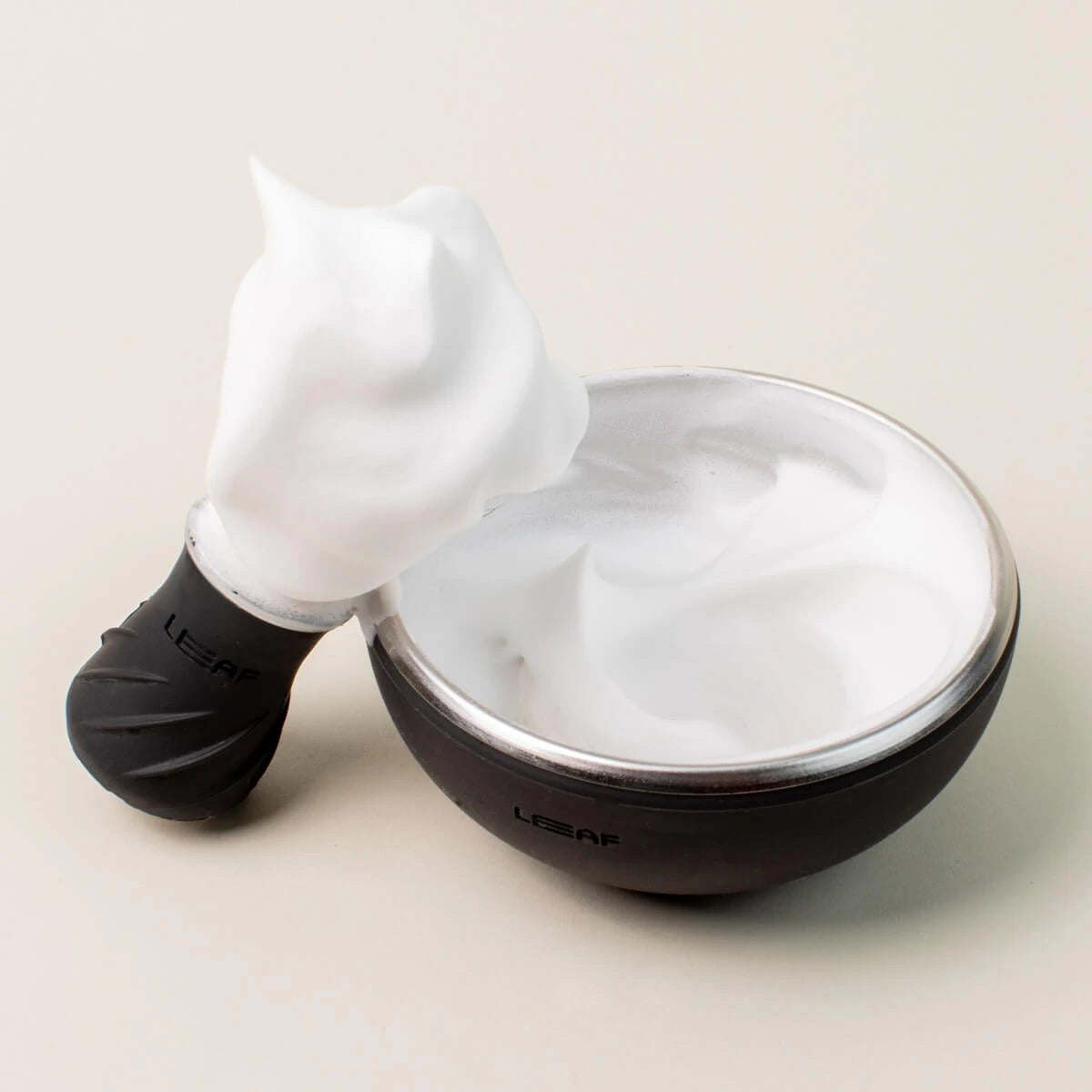 Shaving Brush & Shaving Bowl Set, Black