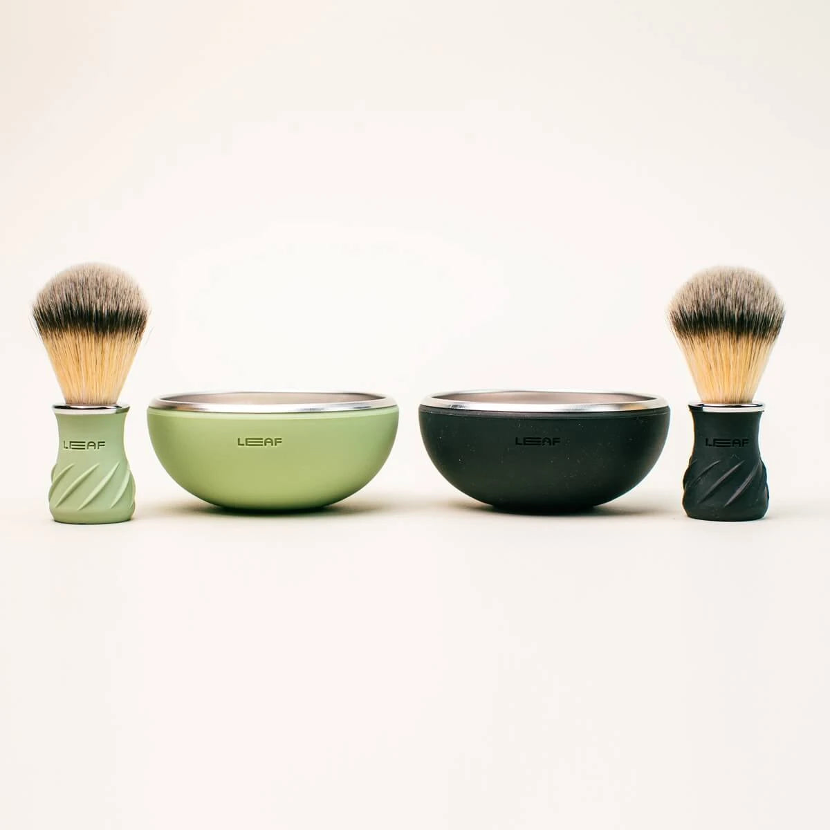 Shaving Brush & Shaving Bowl Set, Black