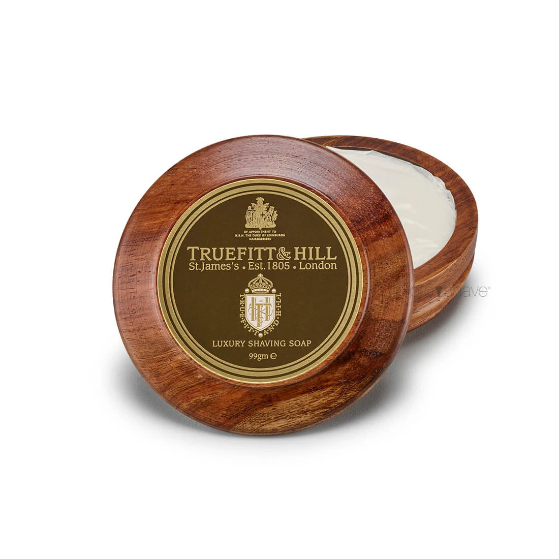 Shaving soap in wooden bowl, Luxury, 99 gr.