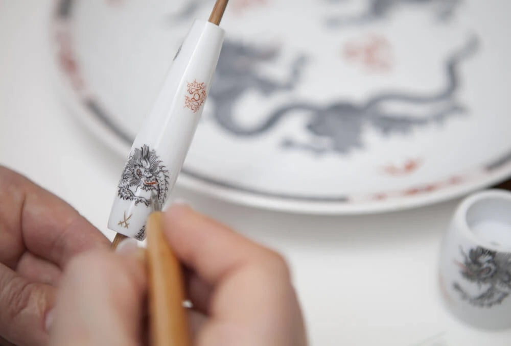 Meissen Porcelain DE razor, Porcelain