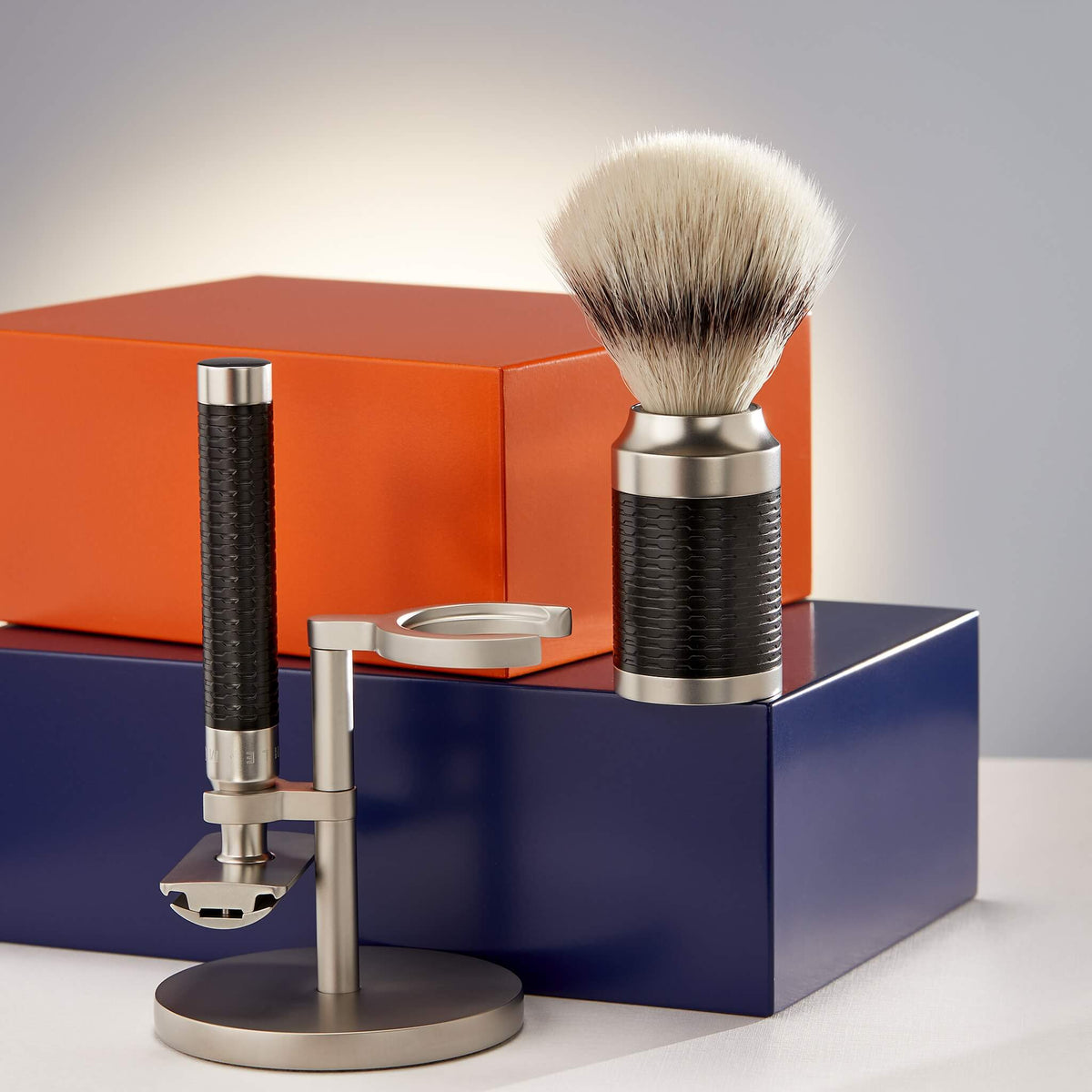 Silvertip Fibre® Shaving Brush, 21 mm, Rocca, Stainless steel