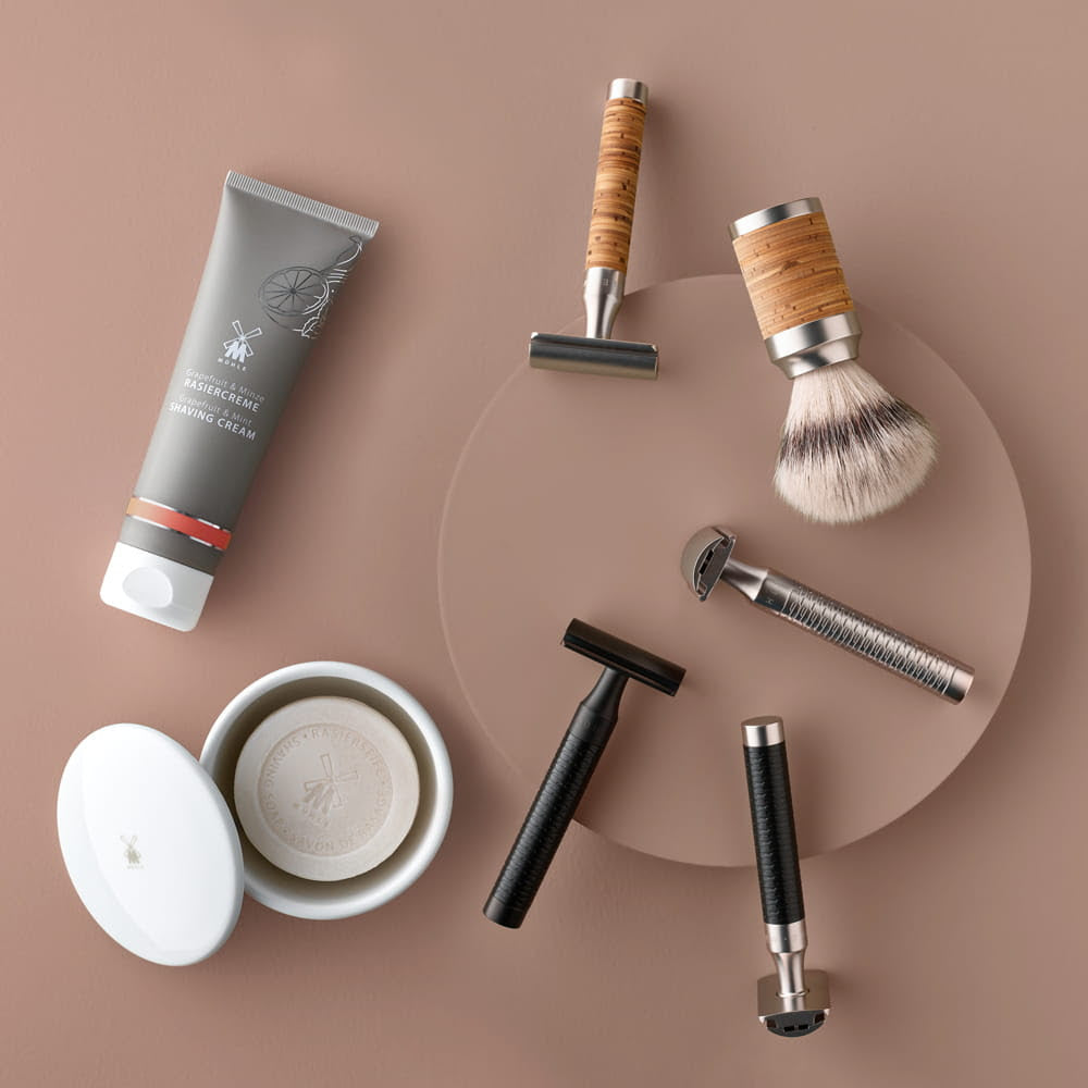 DE razor, Rocca, Stainless steel & Birch bark