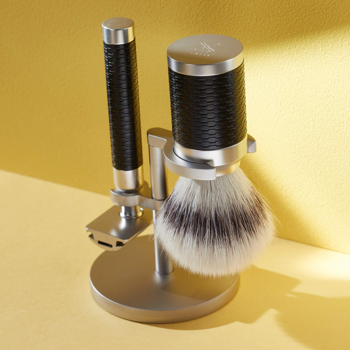 Silvertip Fibre® Shaving Brush, 21 mm, Rocca, Stainless steel
