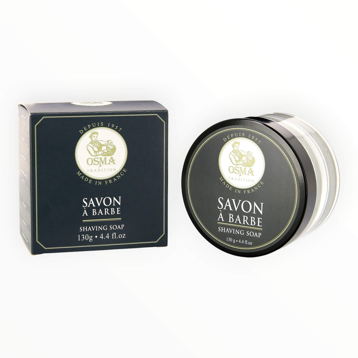 Shaving soap in glass bowl, 130 gr.