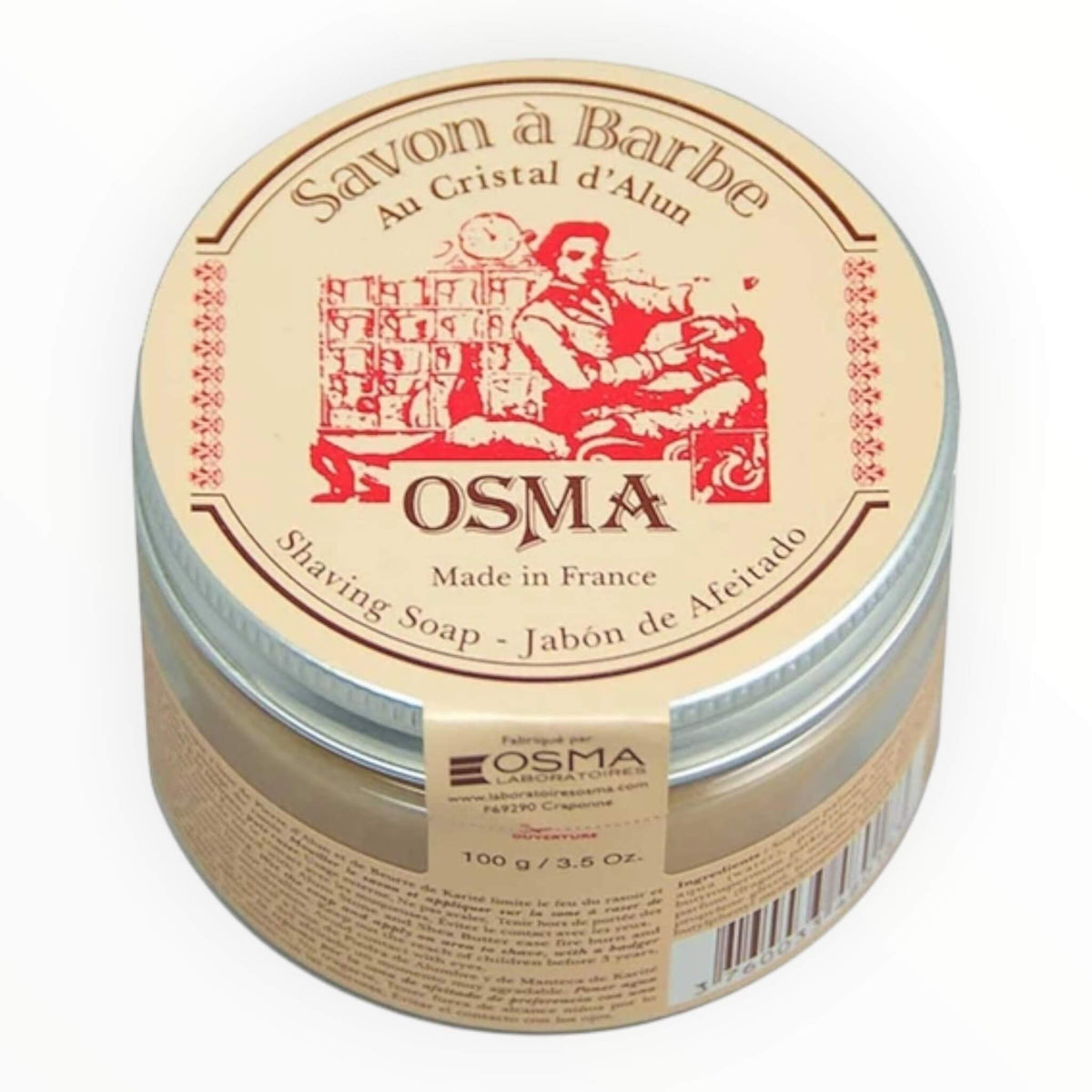 Shaving soap in plastic bowl, 100 gr.