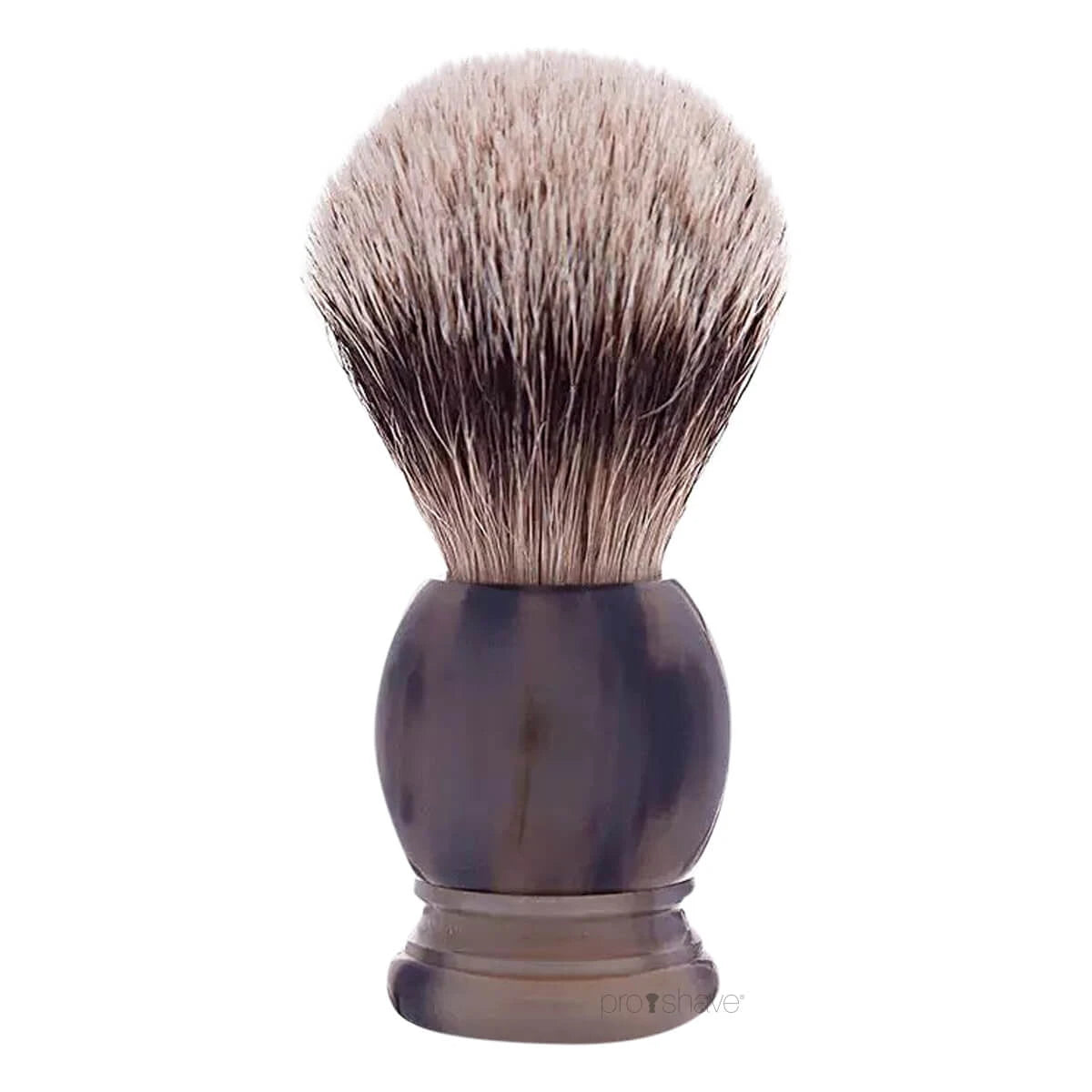 Shaving brush, High Mountain White Badger & Genuine Horn, Original, size 18