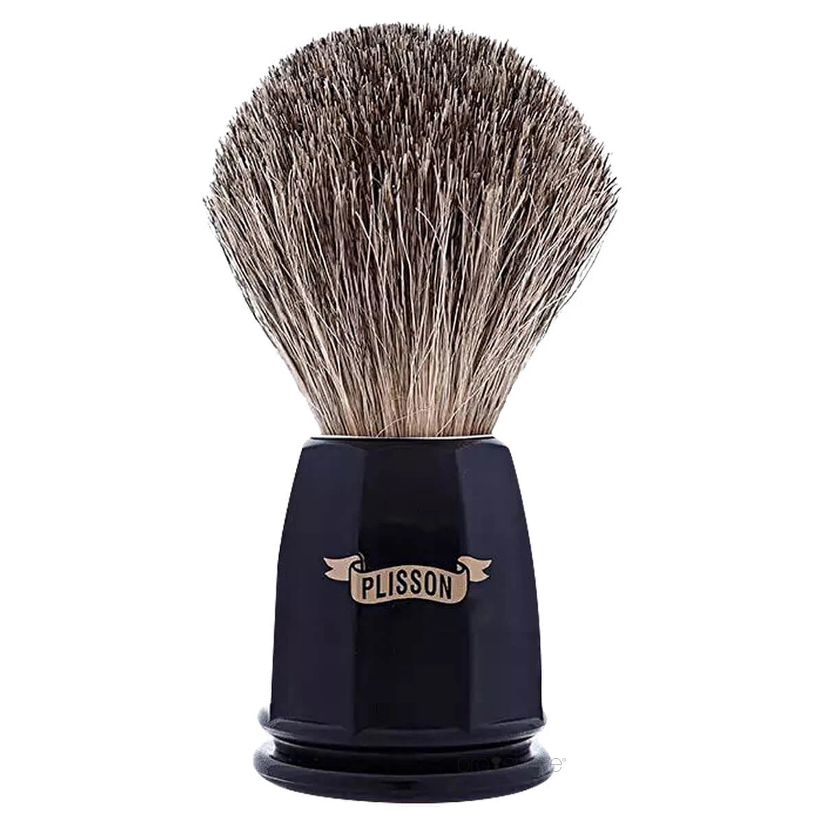 Shaving Brush, Russian Grey Badger & Black Acrylic, Heritage, Size 12