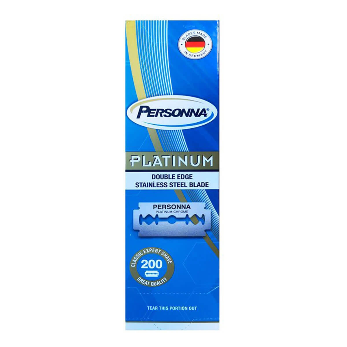 Platinum DE-Barber blades, 1 bar, 20x10 pcs (200 pcs)