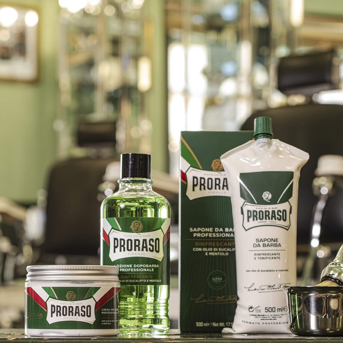 Shaving Cream - Refresh, Eucalyptus & Menthol, 500 ml (Salon)