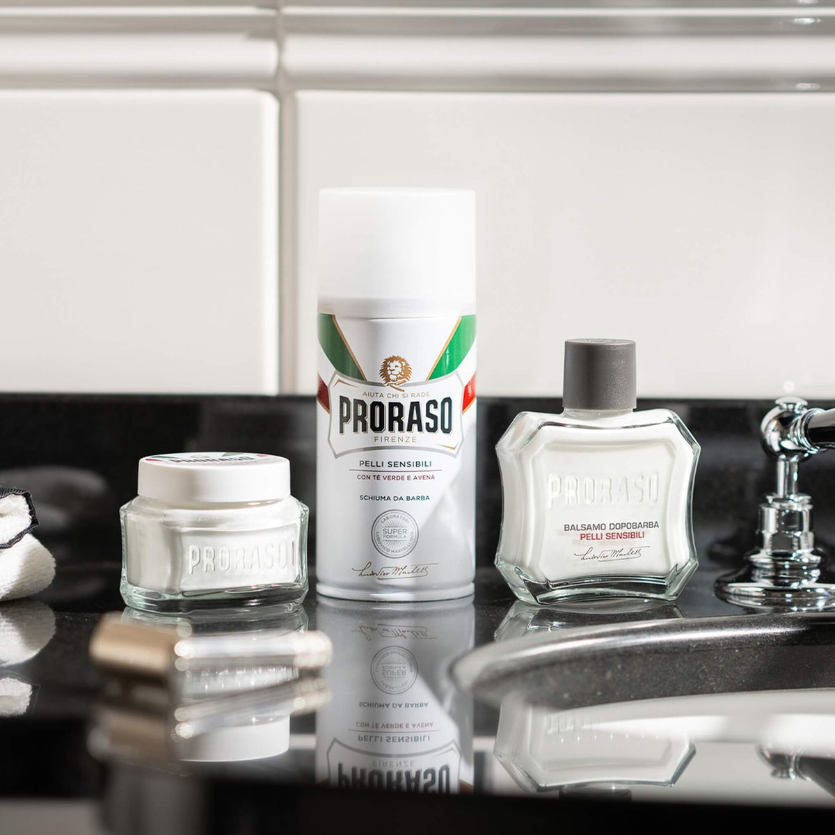 Preshave Cream - Sensitive, Green Tea & Oats, 100 ml.