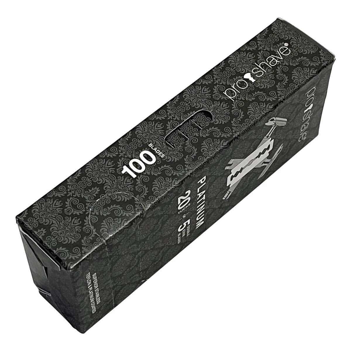 Platinum DE-Barber blades, 1 bar, 20x5 pcs (100 pcs)