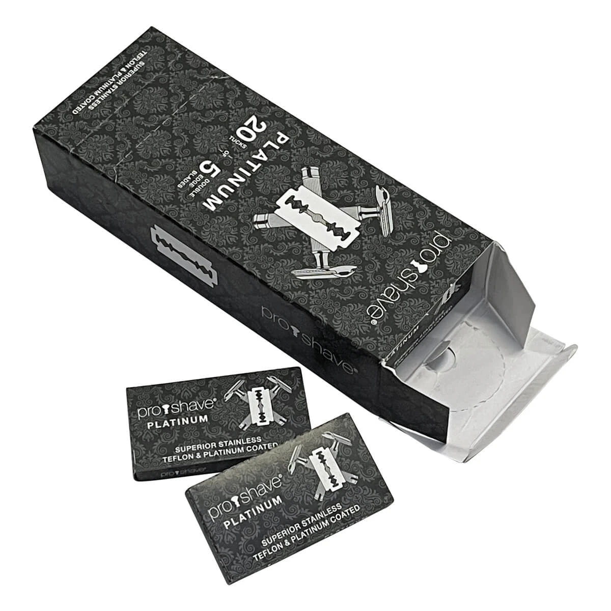 Platinum DE-Barber blades, 1 bar, 20x5 pcs (100 pcs)