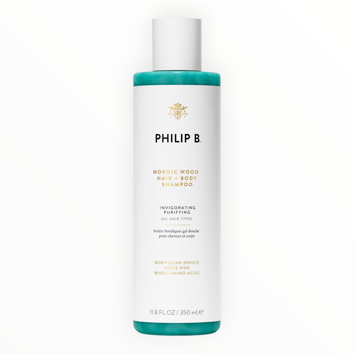 Nordic Wood Hair & Body Shampoo, 350 ml.