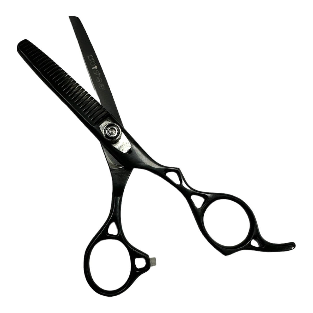 Hairdressing Scissors, Set of Hairdressing Scissors and Thinning Scissors, Black