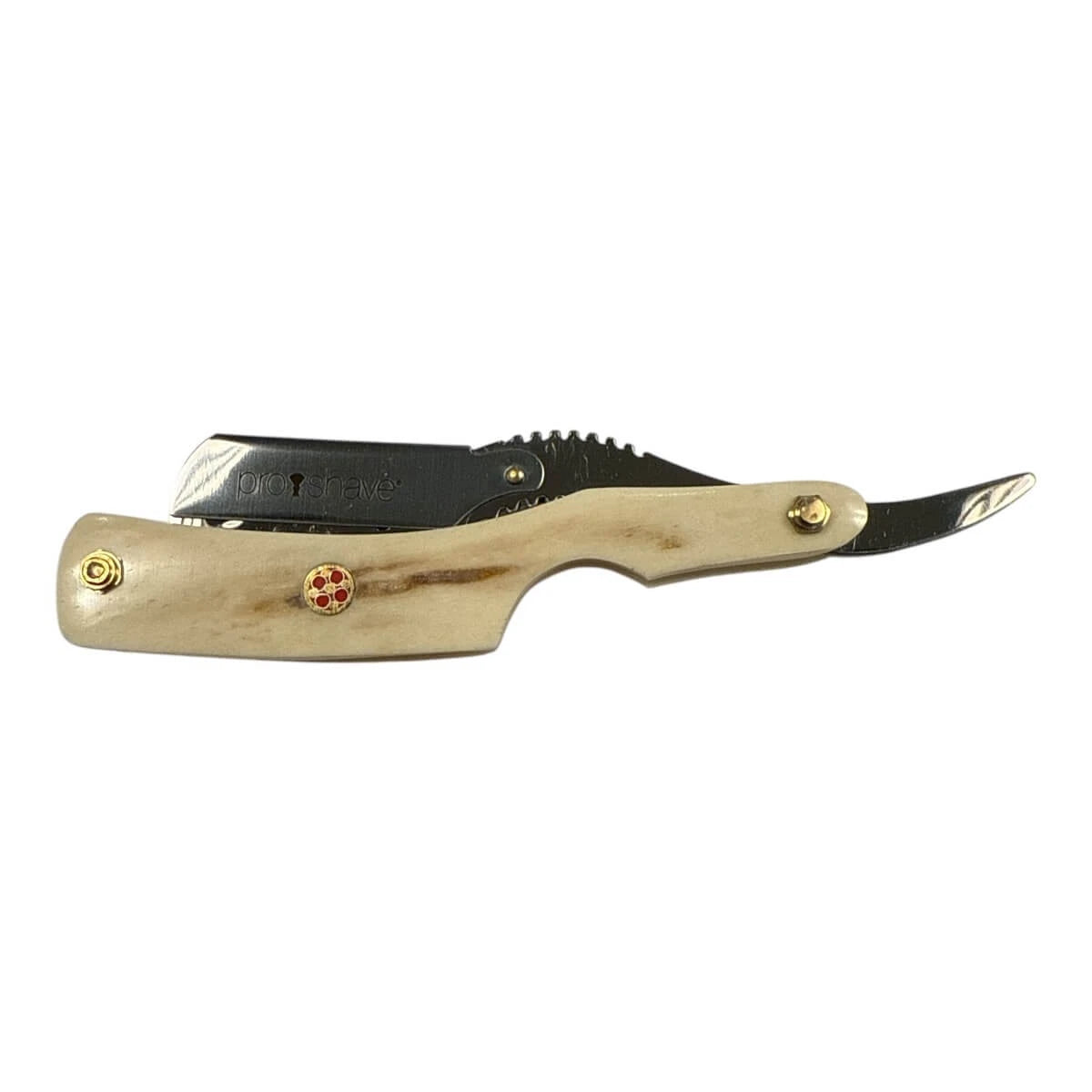 Straight Razor for interchangeable blades, Bone