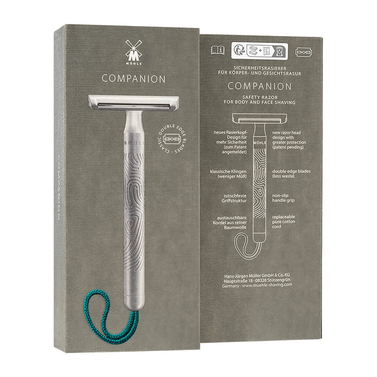 Companion DE razor, Unisex, Turquoise