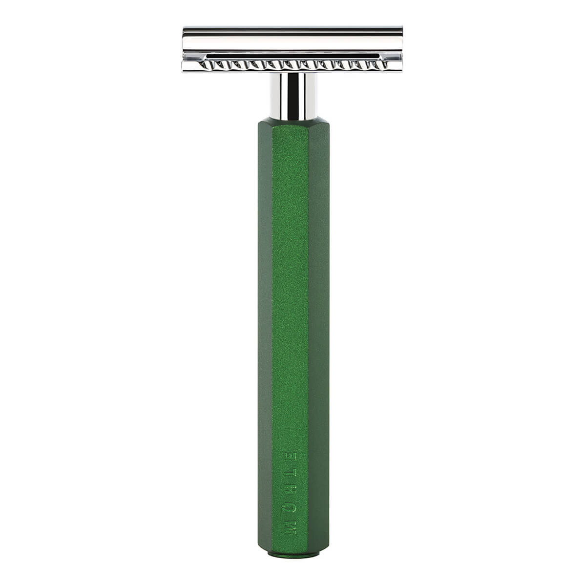 Mark Braun DE razor, Hexagon, Aluminum Forest