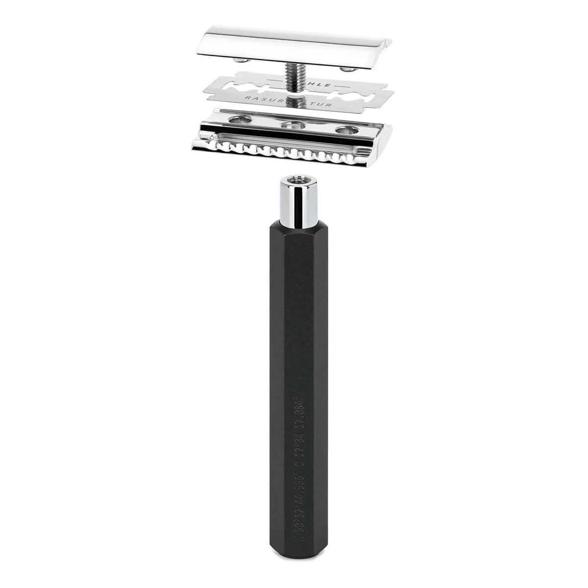 Mark Braun DE razor, Hexagon, Aluminum Graphite