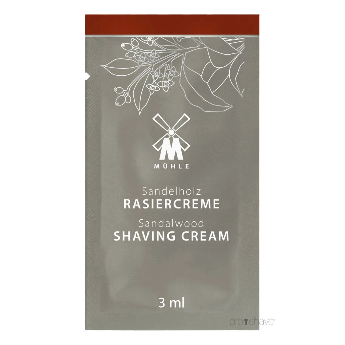 Shaving cream, Sandalwood, SAMPLE