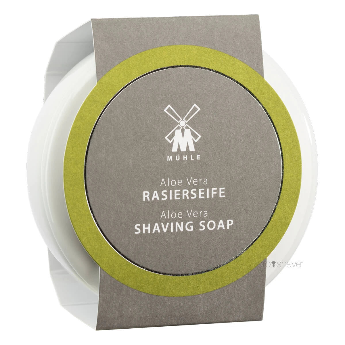 Shaving soap in porcelain bowl, Aloe Vera, 65 gr.
