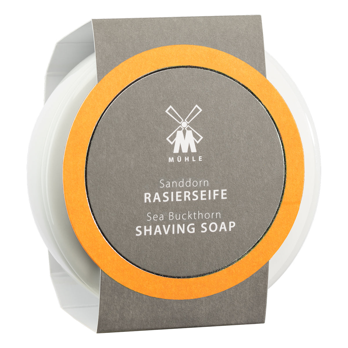 Shaving soap in porcelain bowl, Sea buckthorn, 65 gr.
