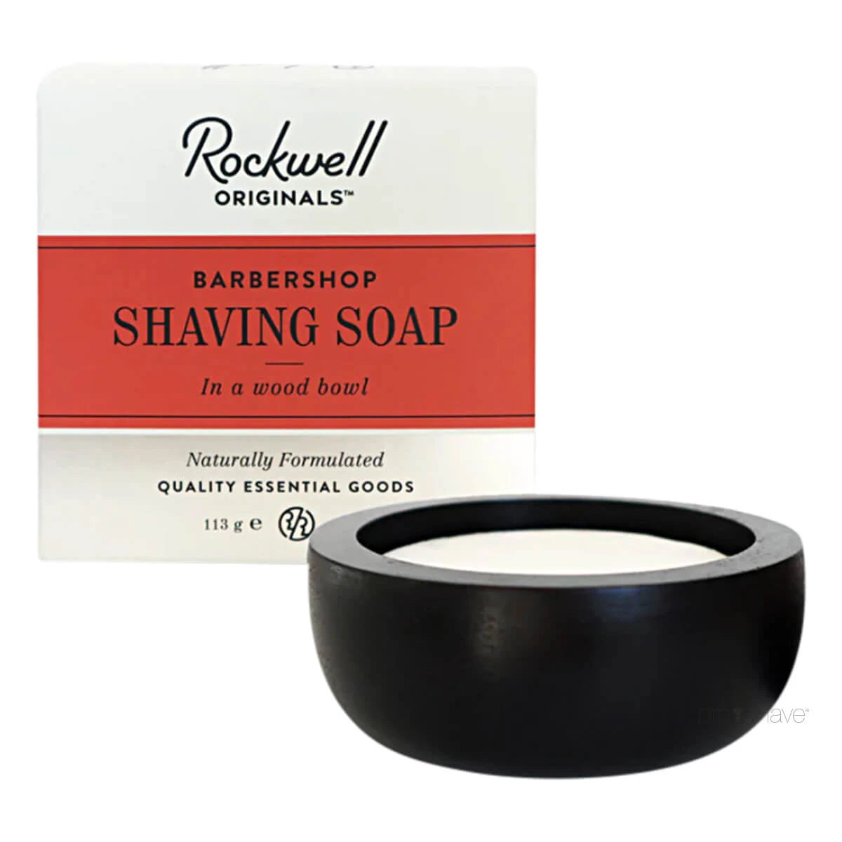 Shaving soap in wooden bowl, Barbershop Scent, 113 gr.