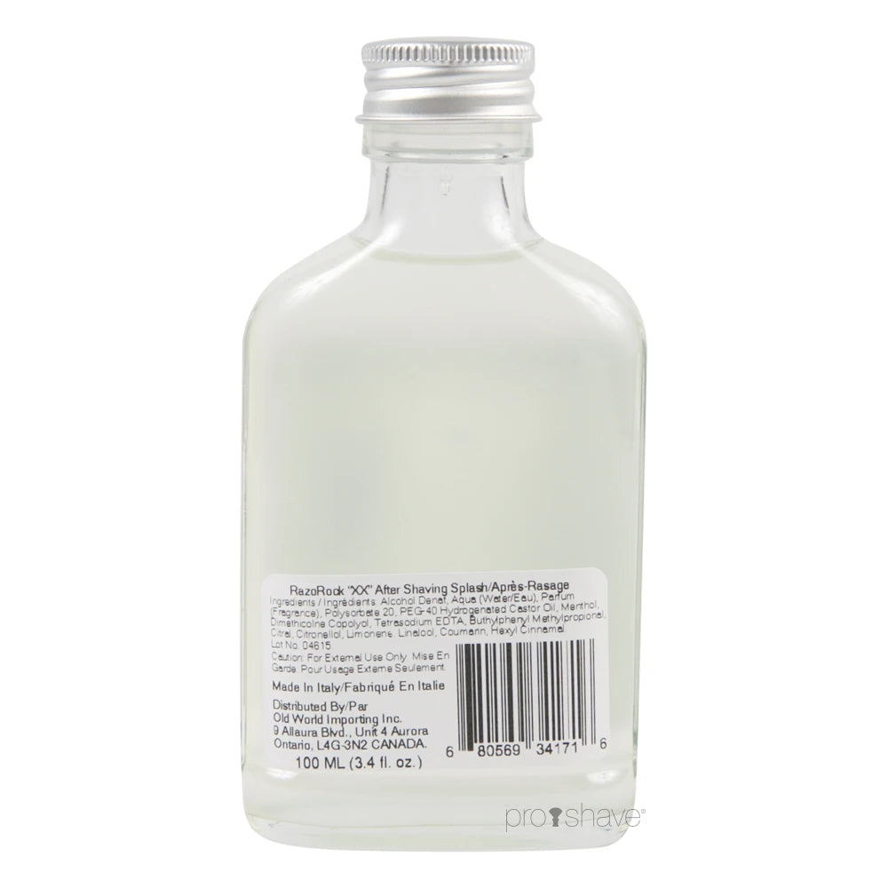 XX Aftershave Splash, 100 ml.