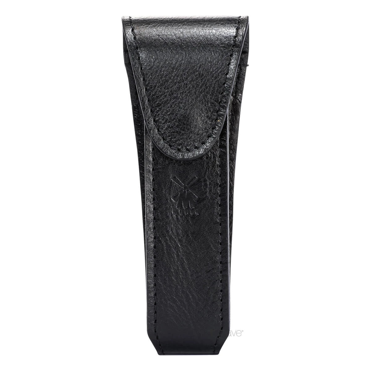 Leather case for DE razor, Black