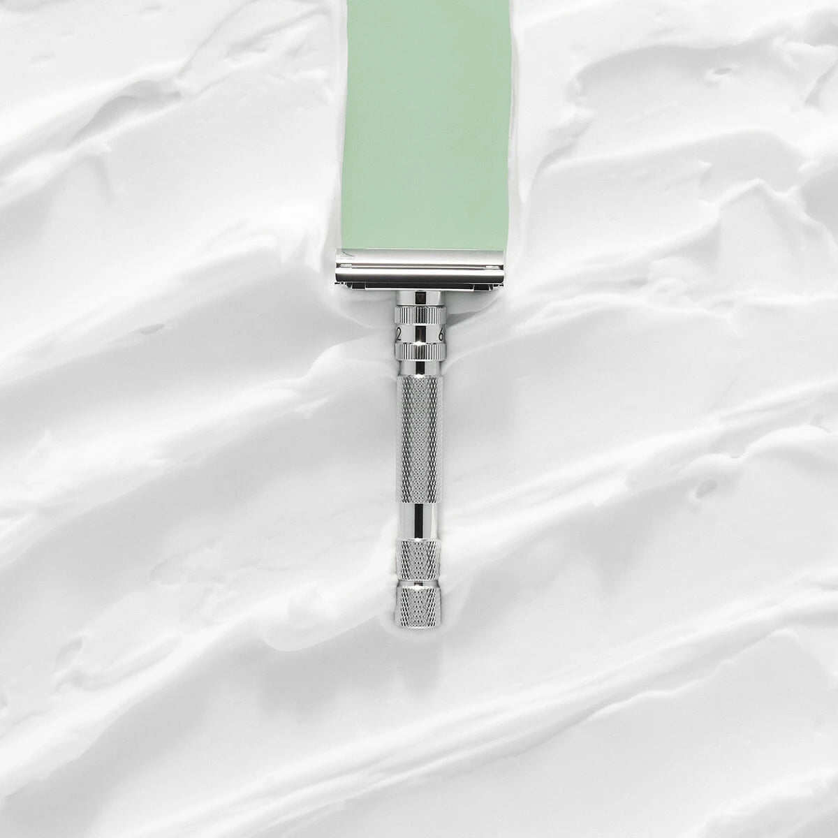 T2 Adjustable DE razor, White Chrome