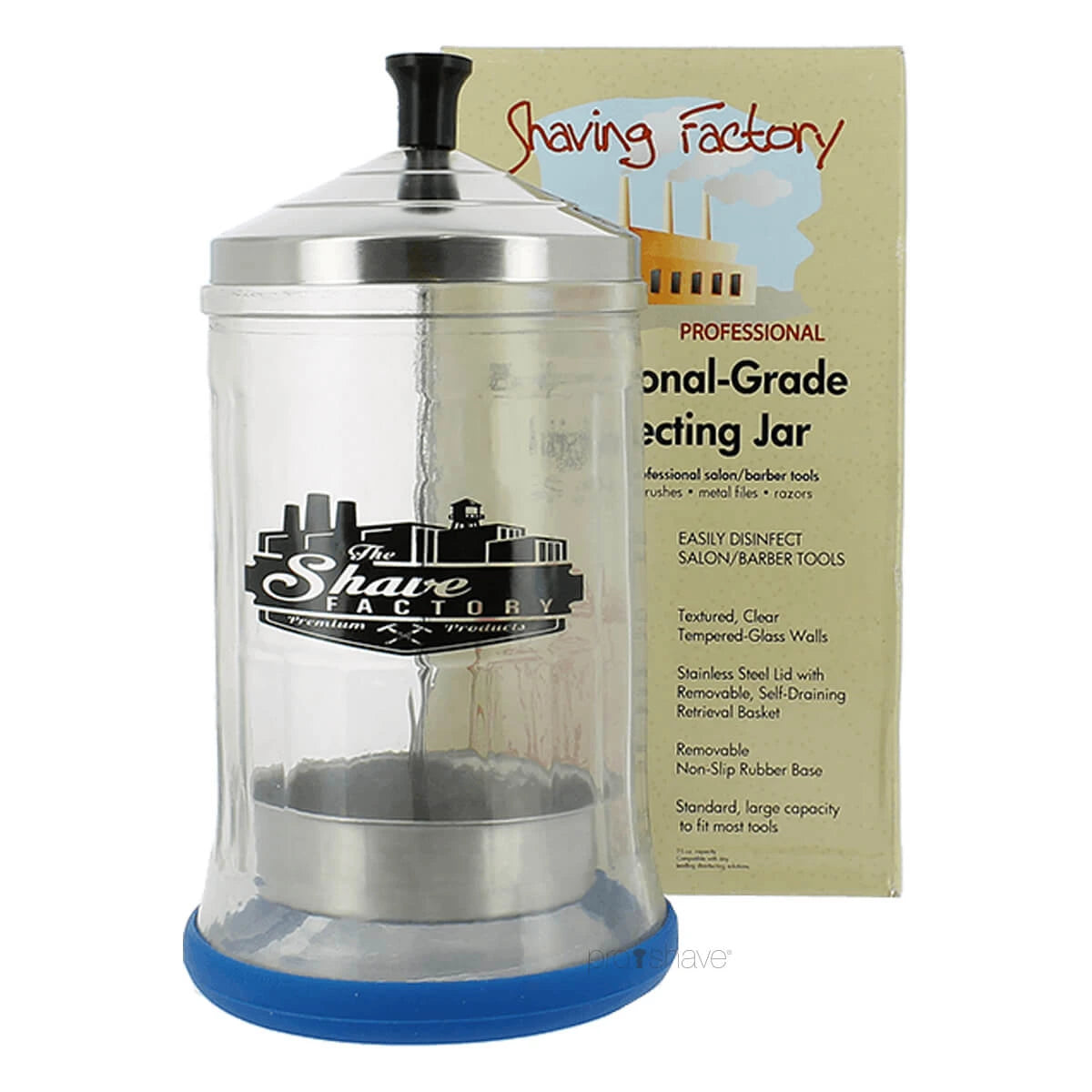 Shaving Factory Professional Grade Disinfecting Jar, Small, 621 ml.