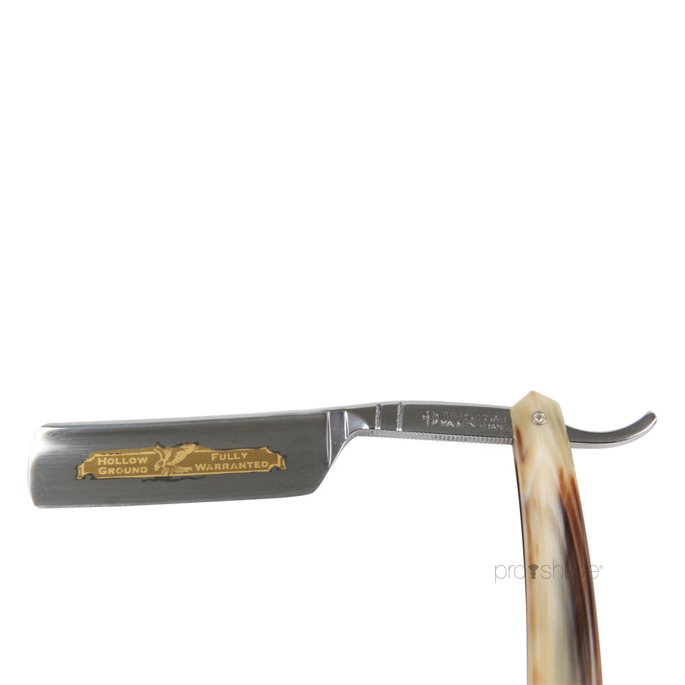 Straight Razor, 6/8 Round Nose, Light horn