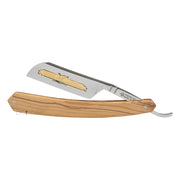 Straight Razor, 6/8 French Nose, Olive wood
