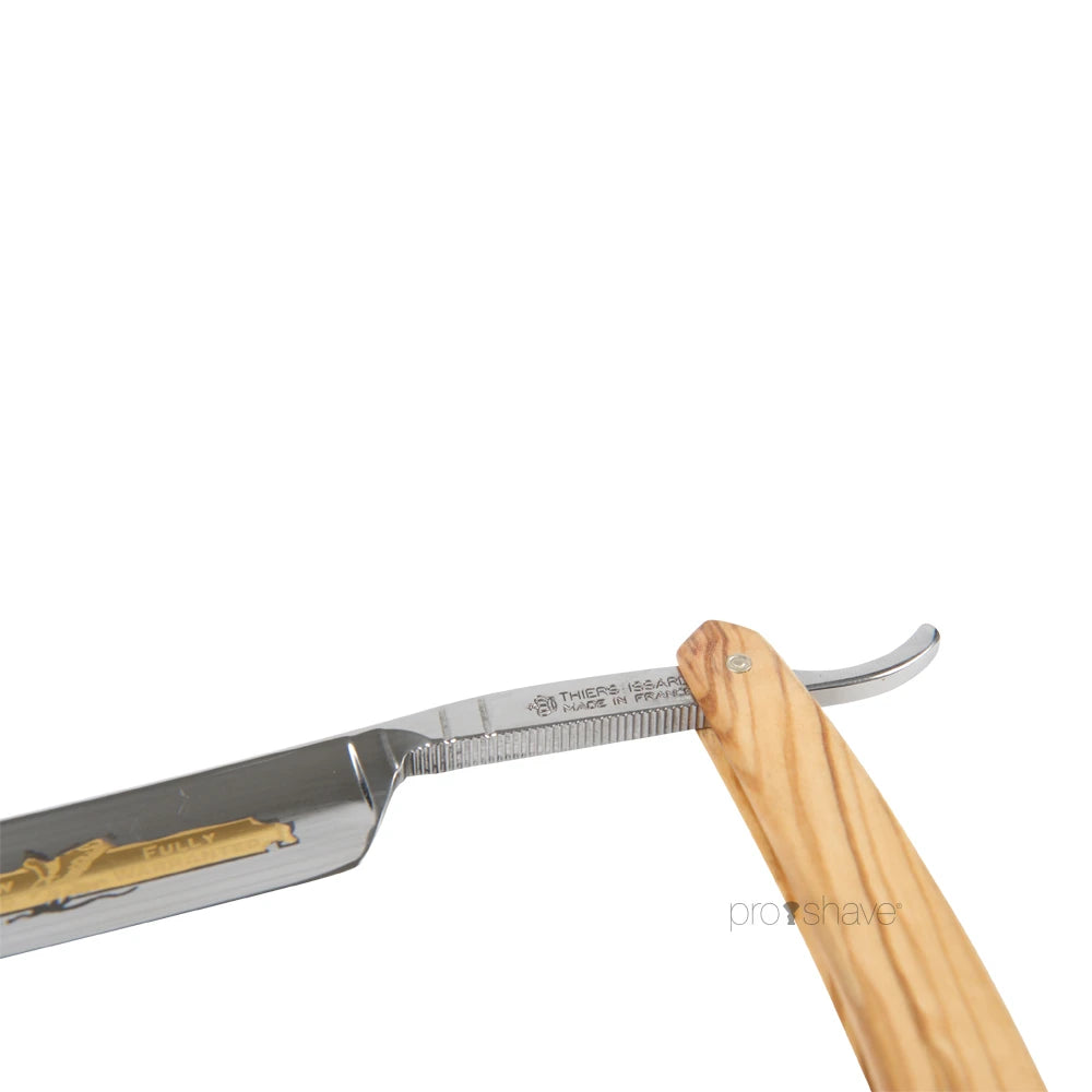 Straight Razor, 6/8 French Nose, Olive wood
