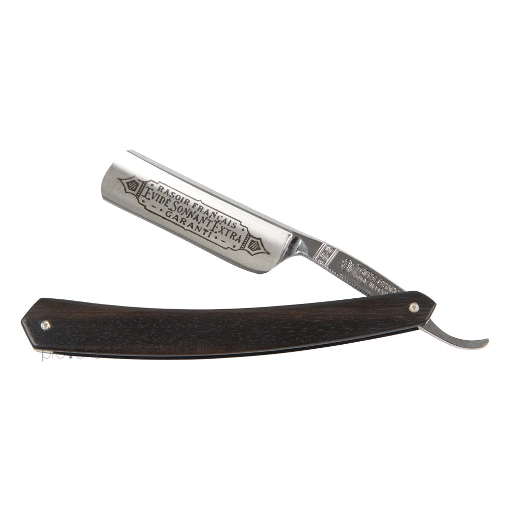 Straight Razor, 6/8 Round Nose, Ebony