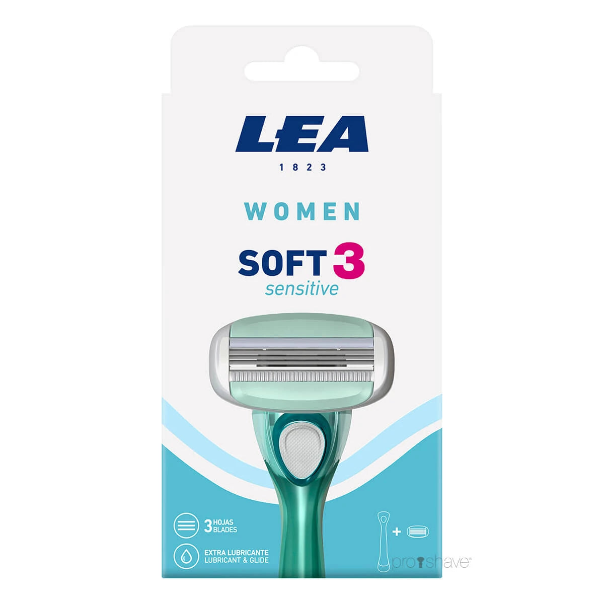 Soft 3 Sensitive, Shaver and 1 blade (3 blades), Women