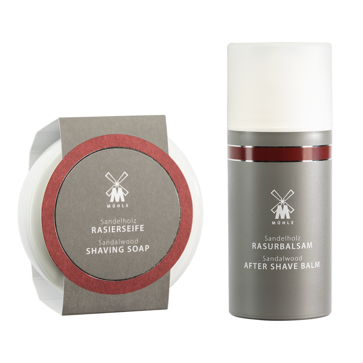 Sandalwood Set, Shaving Soap and Aftershave Balm