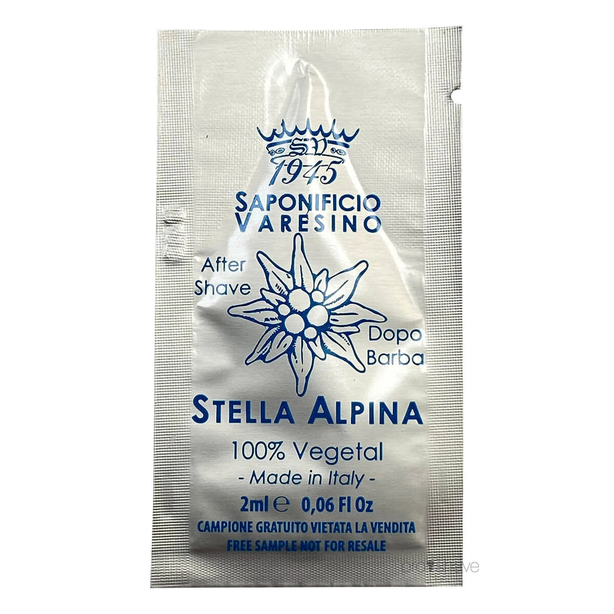 Aftershave, Stella Alpina, SAMPLE, 2 ml.