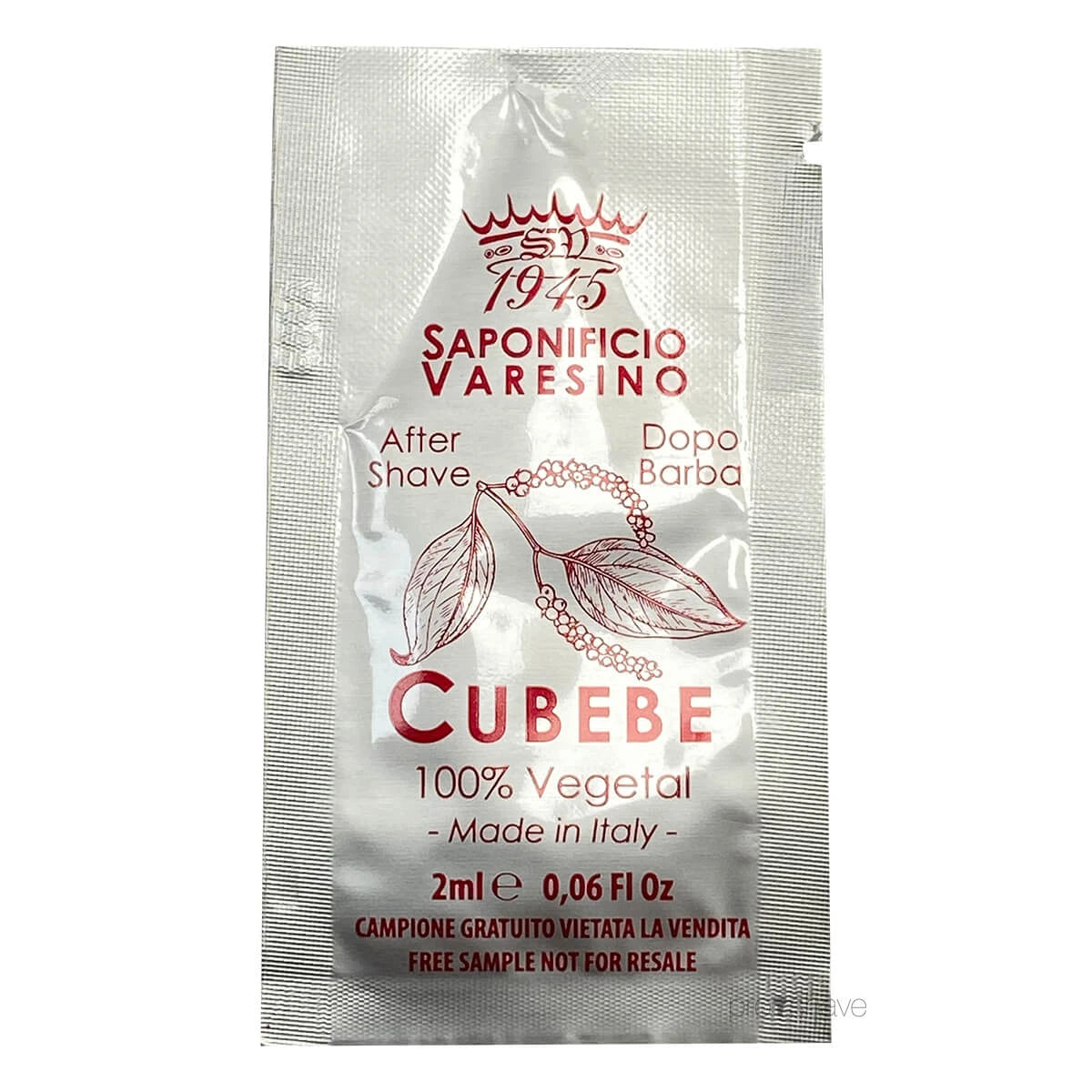 Aftershave, Cubebe, SAMPLE, 2 ml.