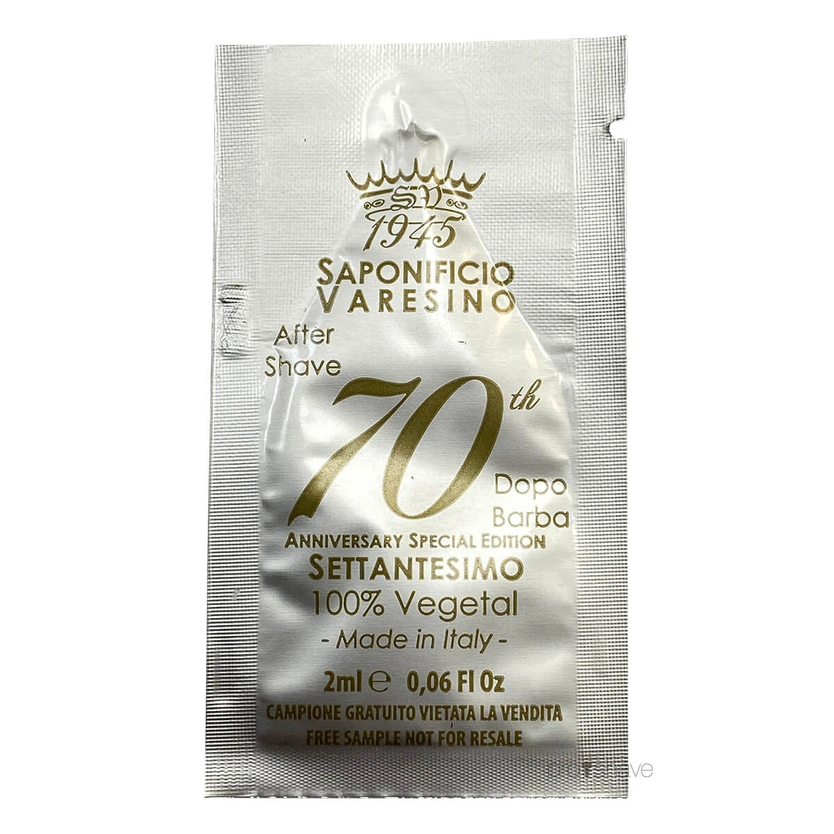 Aftershave, 70th Anniversary, SAMPLE, 2 ml.