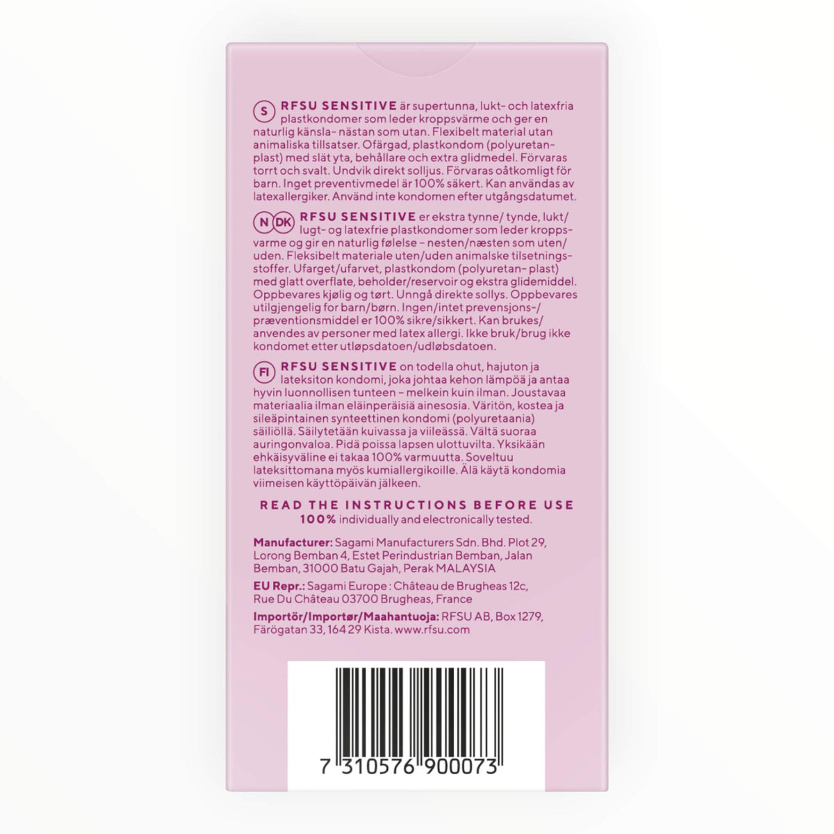 Sensitive Condoms, 6-pack