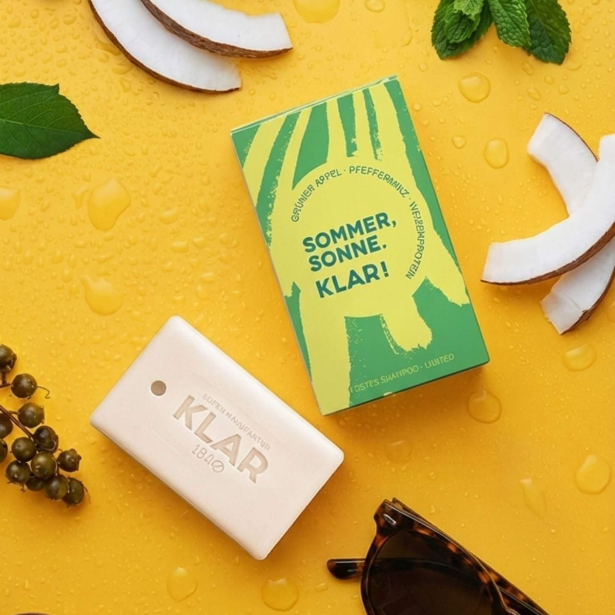 Shampoo Bar, Green Apple & Peppermint - Limited Edition, 100 g.