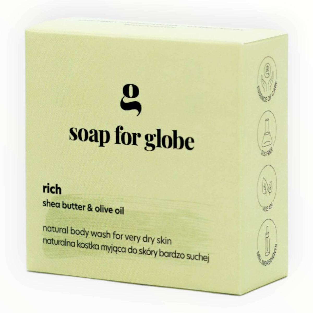 Body Wash Bar, Dry skin - Rich, 100 g.