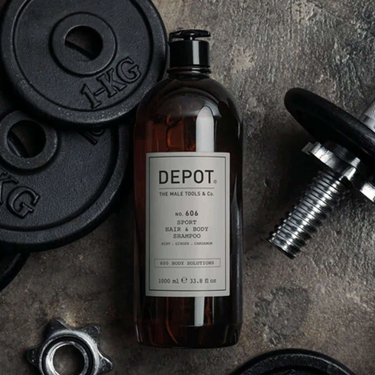 Sport Hair & Body Shampoo, No. 606, 1000 ml.