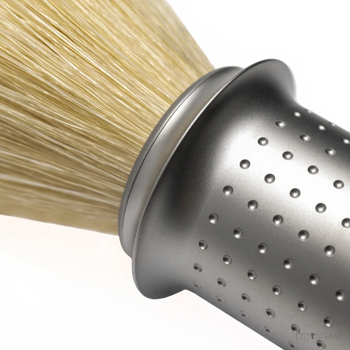 Premium Boar Shaving Brush, Stainless steel - Matte