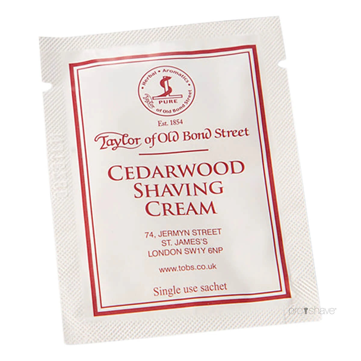 Shaving Cream, Cedarwood, 5 ml, SAMPLE