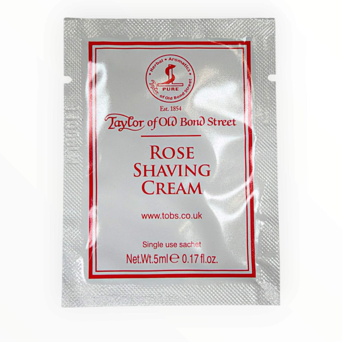 Shaving Cream, Rose, 5 ml, SAMPLE