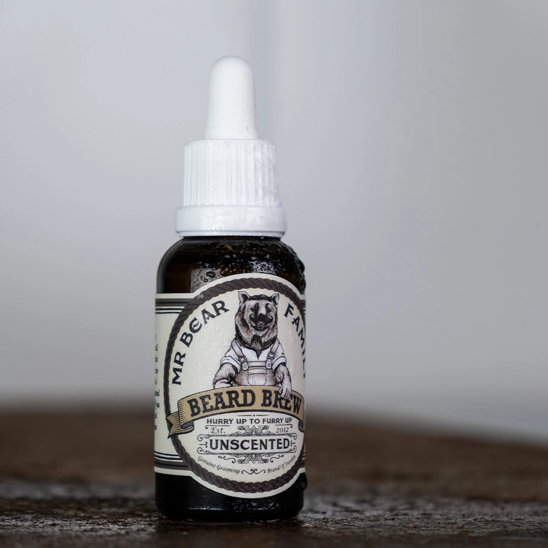 Beard Oil, Beard Brew Oil, Unscented, 30 ml.