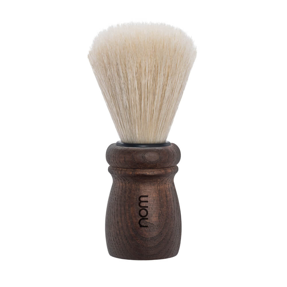 Shaving Brush, ALFRED, Natural Bristle, Dark Ash