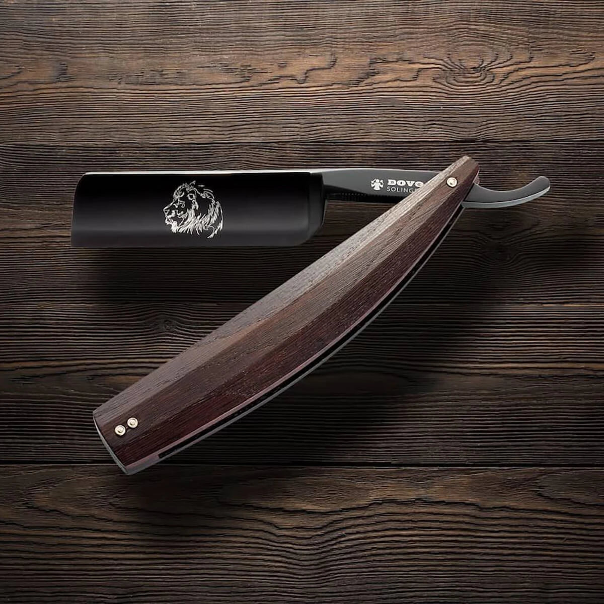 Straight Razor 8/8, Straight point, Arena, Smoked Oak